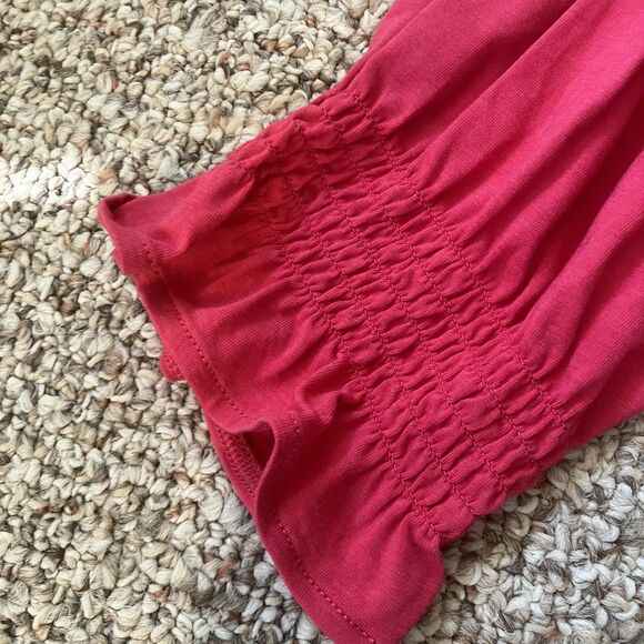 Lands End Womens Long Sleeve Button Up Top Plus Size 3X Pink Bishop Romantic V - Picture 4 of 9